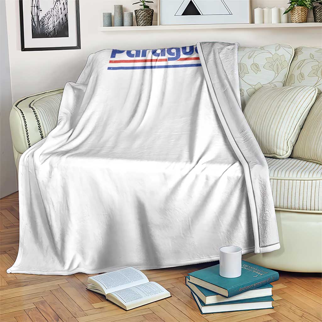Vintage Paraguay Flag Throw Blanket Retro Stripe Patriotic Paraguayan Pride Graphic TS10 Print Your Wear