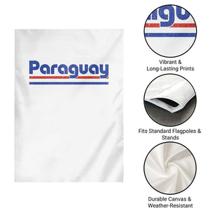 Vintage Paraguay Flag Garden Flag Retro Stripe Patriotic Paraguayan Pride Graphic TS10 Print Your Wear