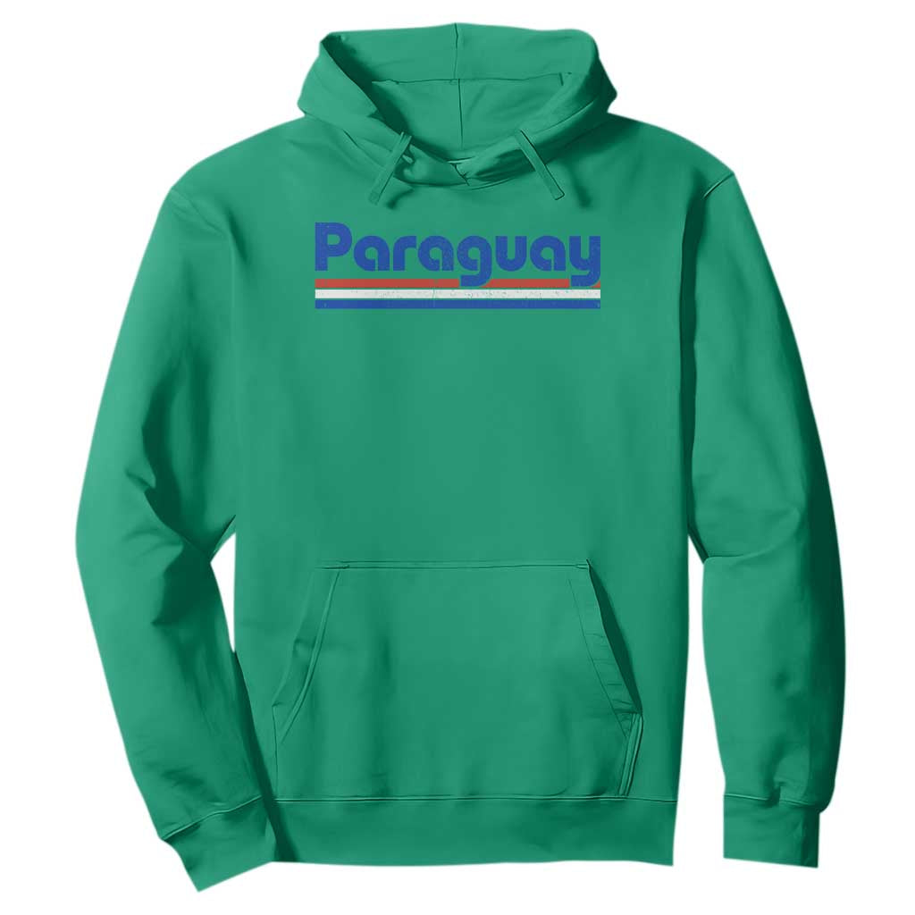 Vintage Paraguay Flag Hoodie Retro Stripe Patriotic Paraguayan Pride Graphic TS10 Irish Green Print Your Wear