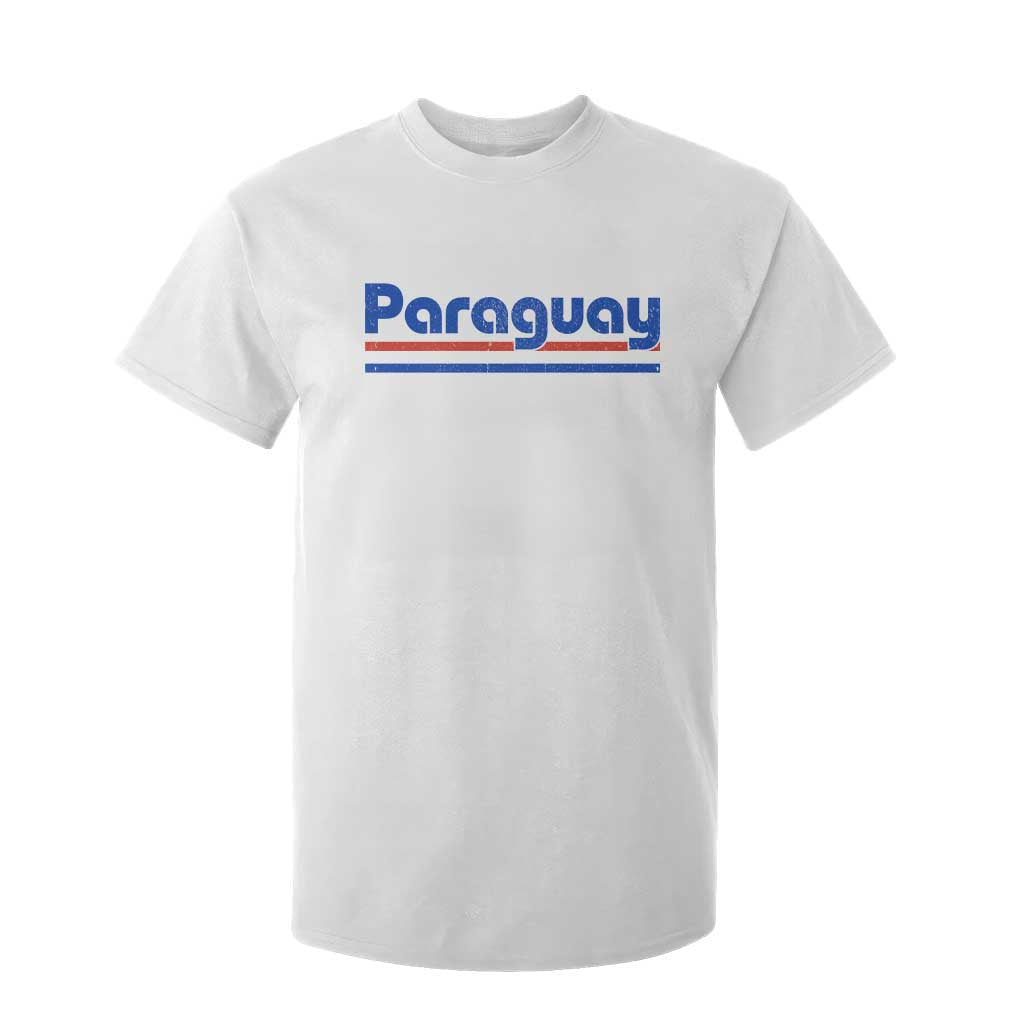 Vintage Paraguay Flag T Shirt For Kid Retro Stripe Patriotic Paraguayan Pride Graphic TS10 White Print Your Wear