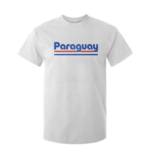 Vintage Paraguay Flag T Shirt For Kid Retro Stripe Patriotic Paraguayan Pride Graphic TS10 White Print Your Wear