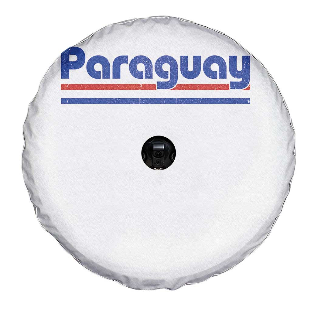 Vintage Paraguay Flag Spare Tire Cover Retro Stripe Patriotic Paraguayan Pride Graphic TS10 Print Your Wear