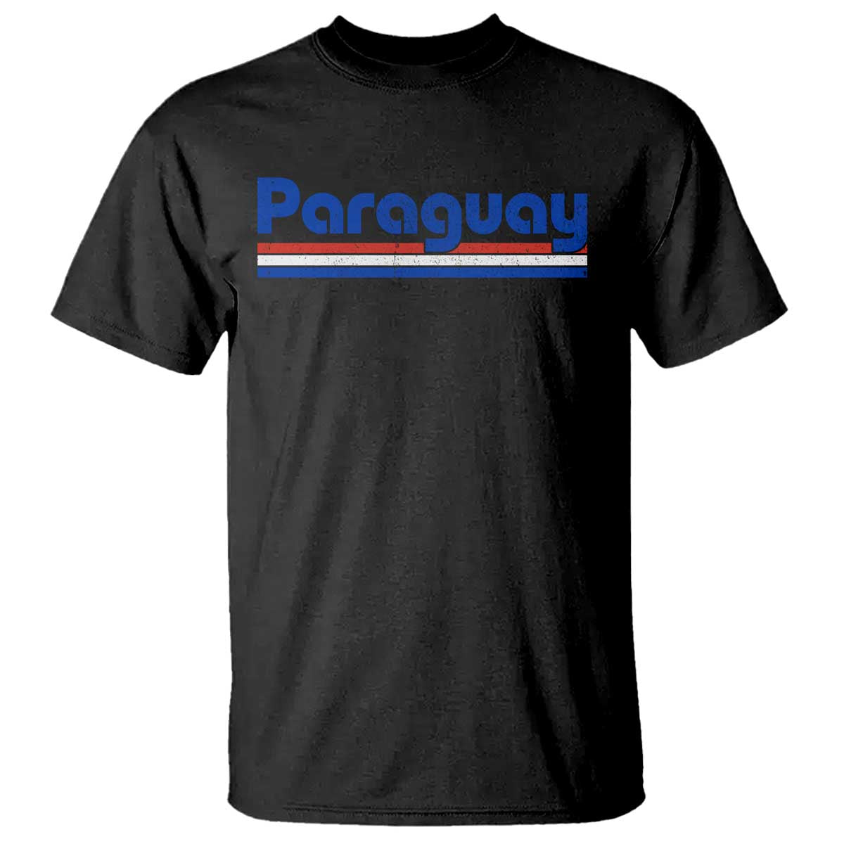 Vintage Paraguay Flag T Shirt Retro Stripe Patriotic Paraguayan Pride Graphic TS10 Black Print Your Wear