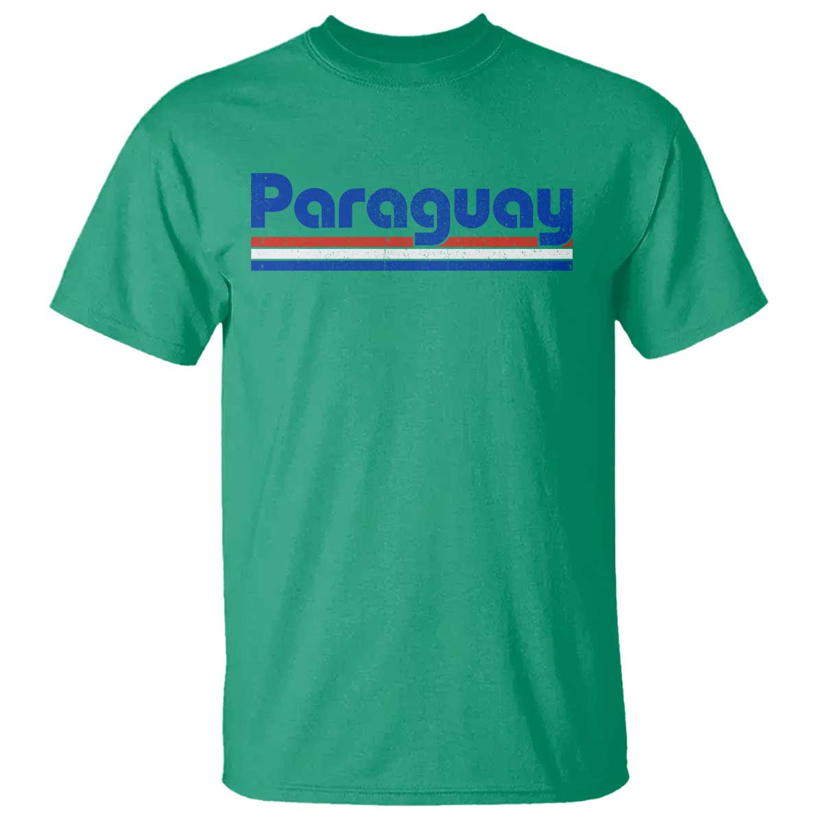 Vintage Paraguay Flag T Shirt Retro Stripe Patriotic Paraguayan Pride Graphic TS10 Irish Green Print Your Wear