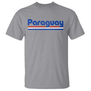 Vintage Paraguay Flag T Shirt Retro Stripe Patriotic Paraguayan Pride Graphic TS10 Sport Gray Print Your Wear