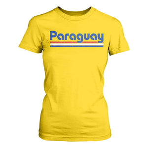 Vintage Paraguay Flag T Shirt For Women Retro Stripe Patriotic Paraguayan Pride Graphic TS10 Daisy Print Your Wear