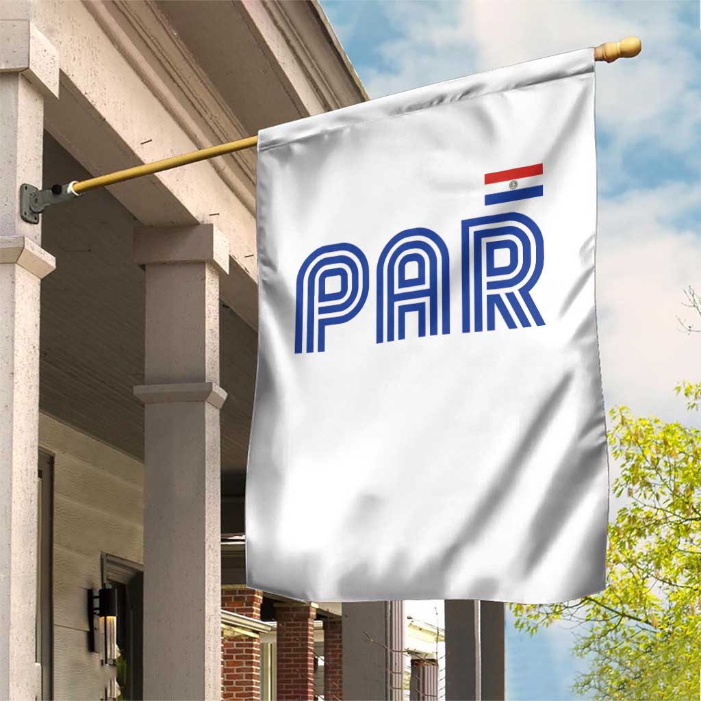 Vintage Paraguay Garden Flag Retro Typography Patriotic Paraguayan Pride Flag Graphic TS10 Print Your Wear