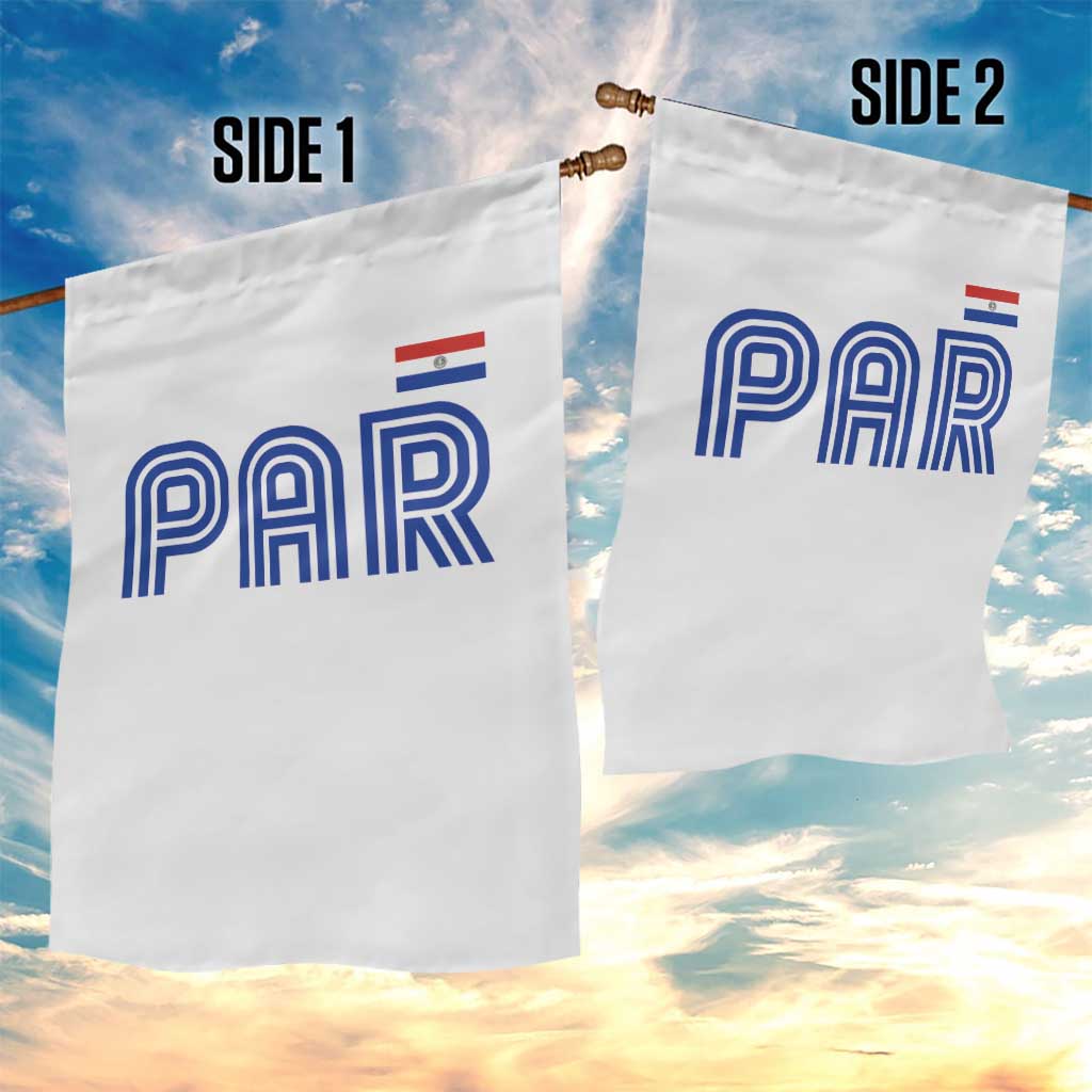 Vintage Paraguay Garden Flag Retro Typography Patriotic Paraguayan Pride Flag Graphic TS10 Print Your Wear