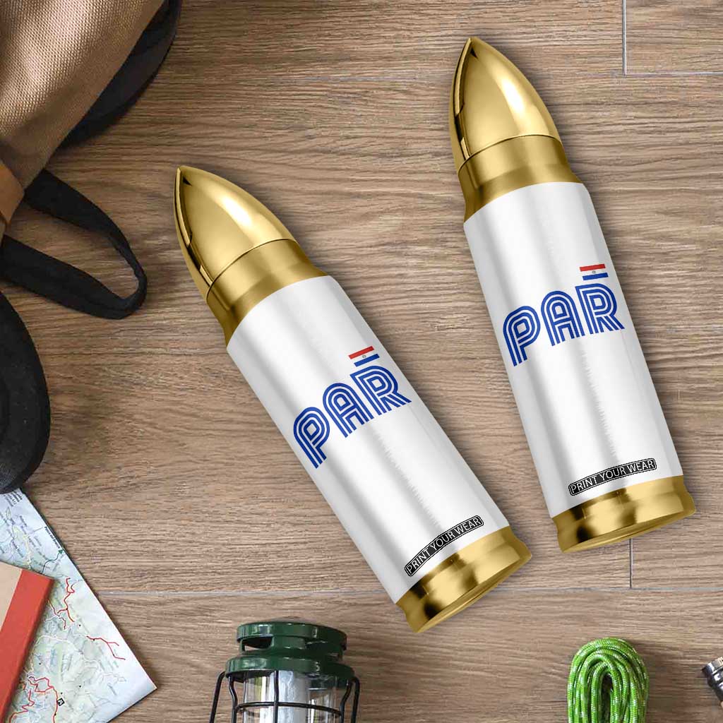 Vintage Paraguay Bullet Tumbler Retro Typography Patriotic Paraguayan Pride Flag Graphic TS10 Print Your Wear