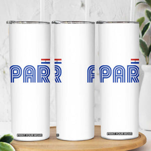 Vintage Paraguay Skinny Tumbler Retro Typography Patriotic Paraguayan Pride Flag Graphic TS10 Print Your Wear