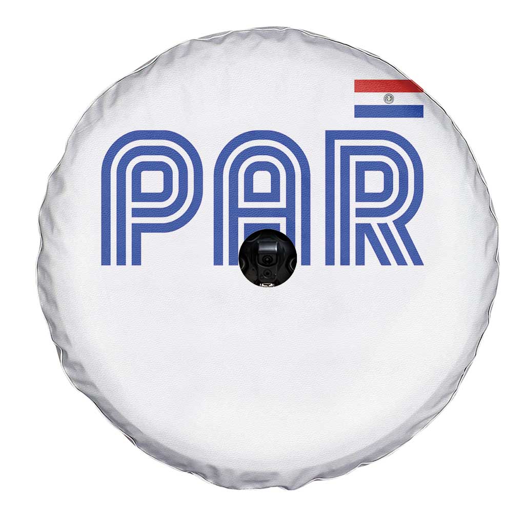 Vintage Paraguay Spare Tire Cover Retro Typography Patriotic Paraguayan Pride Flag Graphic TS10 Print Your Wear