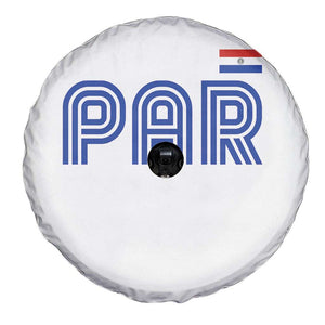 Vintage Paraguay Spare Tire Cover Retro Typography Patriotic Paraguayan Pride Flag Graphic TS10 Print Your Wear