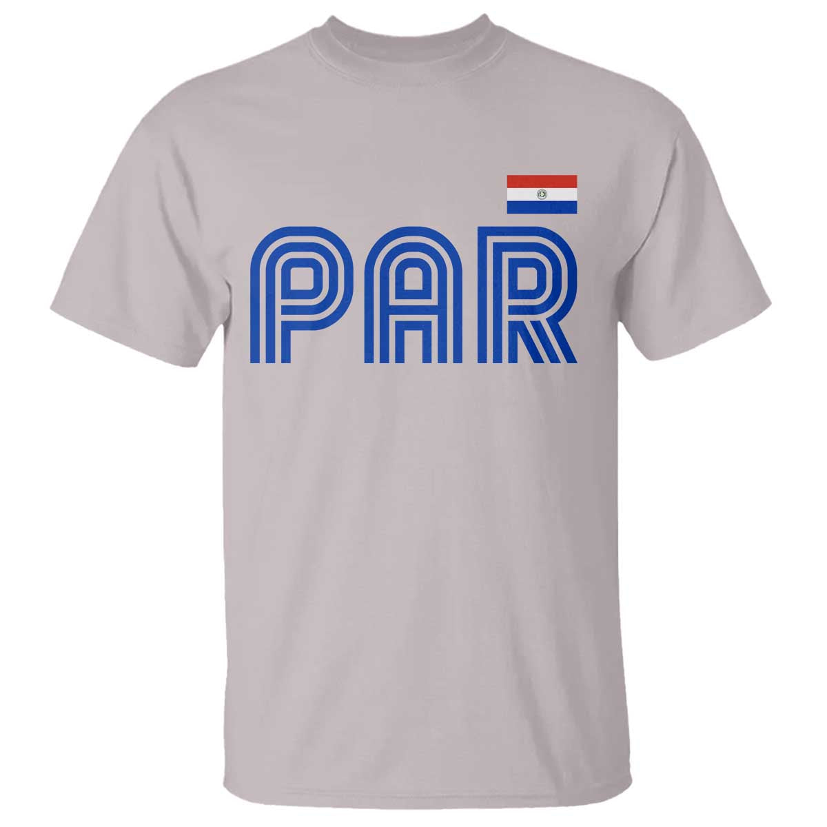 Vintage Paraguay T Shirt Retro Typography Patriotic Paraguayan Pride Flag Graphic TS10 Ice Gray Print Your Wear