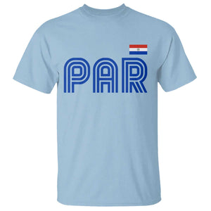 Vintage Paraguay T Shirt Retro Typography Patriotic Paraguayan Pride Flag Graphic TS10 Light Blue Print Your Wear