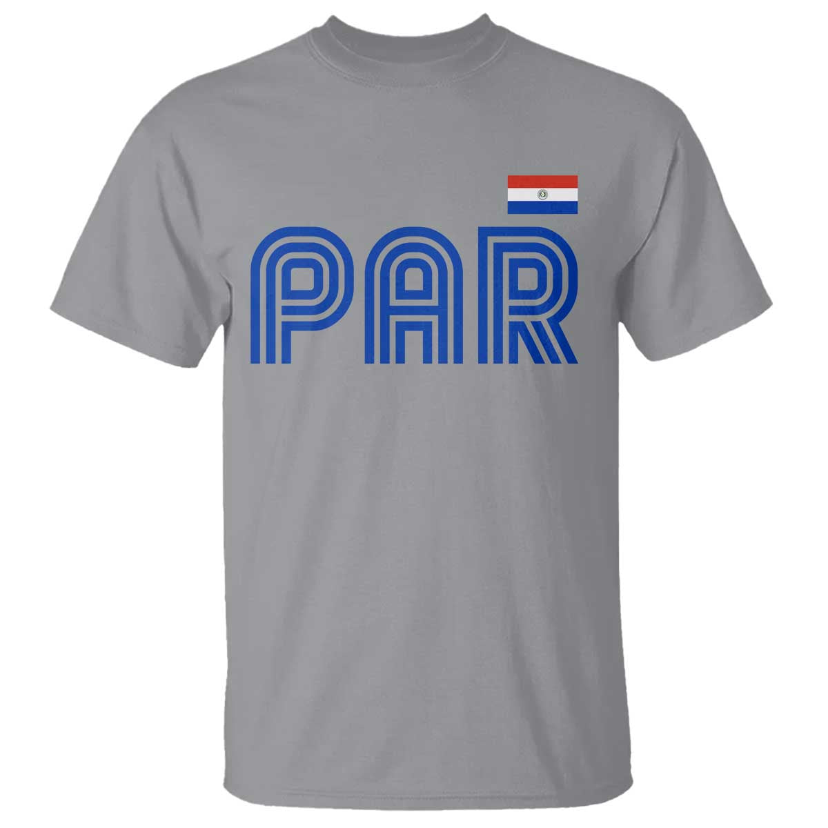 Vintage Paraguay T Shirt Retro Typography Patriotic Paraguayan Pride Flag Graphic TS10 Sport Gray Print Your Wear