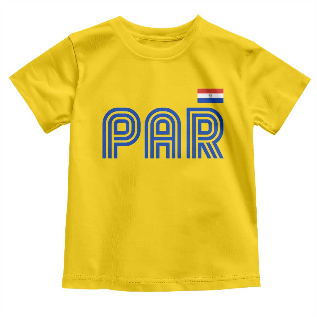 Vintage Paraguay Toddler T Shirt Retro Typography Patriotic Paraguayan Pride Flag Graphic TS10 Daisy Print Your Wear