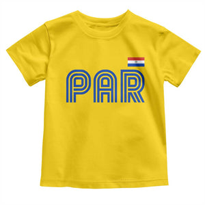 Vintage Paraguay Toddler T Shirt Retro Typography Patriotic Paraguayan Pride Flag Graphic TS10 Daisy Print Your Wear