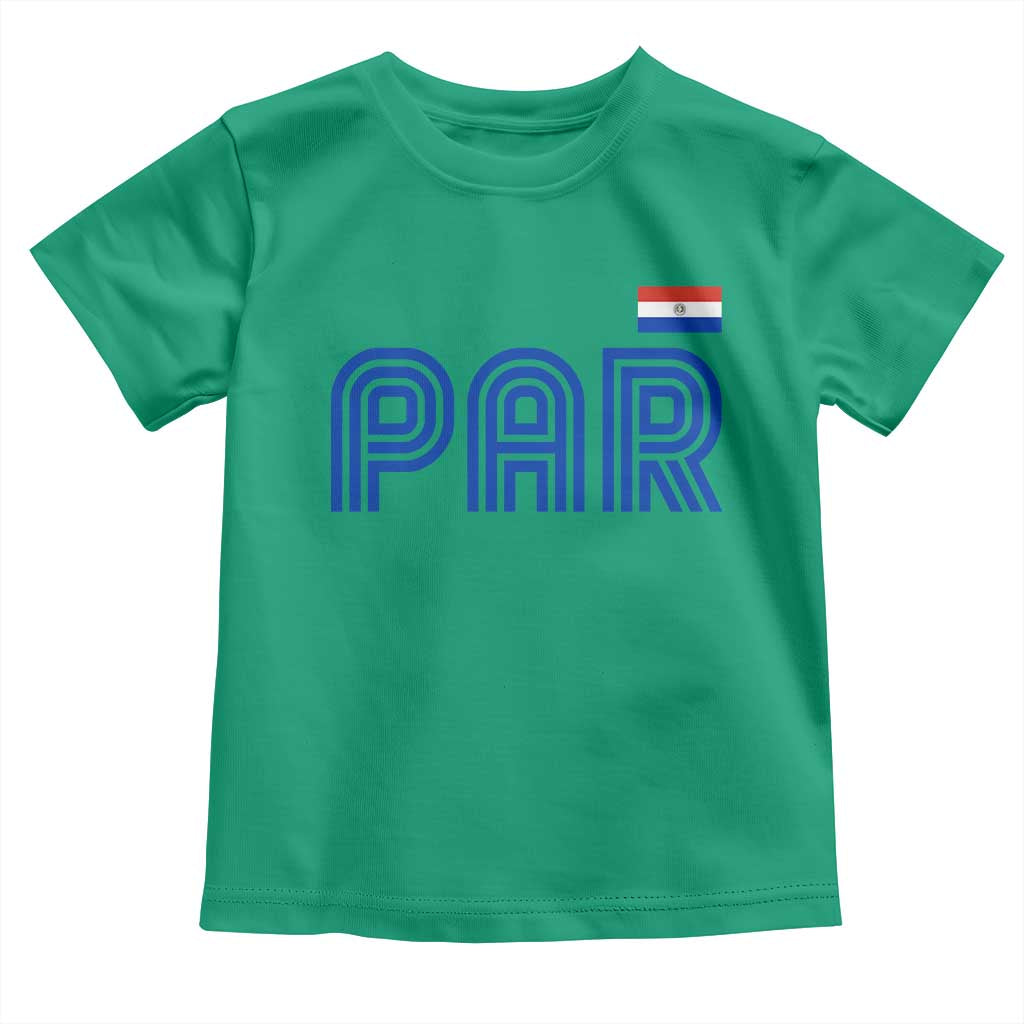 Vintage Paraguay Toddler T Shirt Retro Typography Patriotic Paraguayan Pride Flag Graphic TS10 Irish Green Print Your Wear
