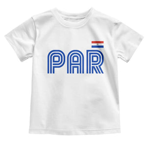 Vintage Paraguay Toddler T Shirt Retro Typography Patriotic Paraguayan Pride Flag Graphic TS10 White Print Your Wear