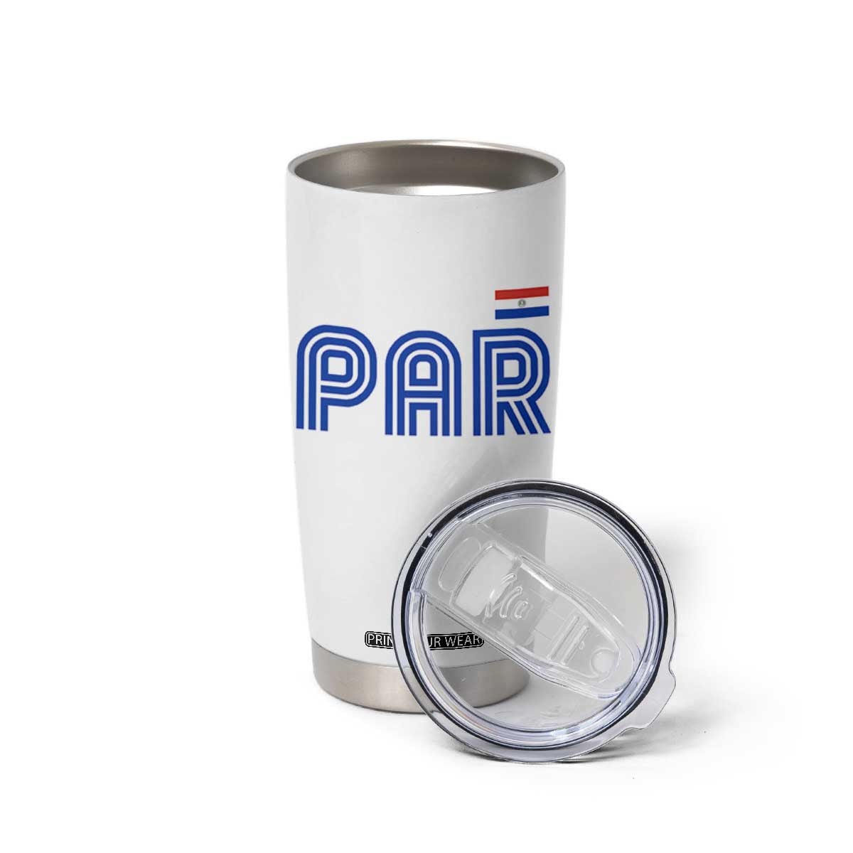 Vintage Paraguay Tumbler Cup Retro Typography Patriotic Paraguayan Pride Flag Graphic TS10 Print Your Wear