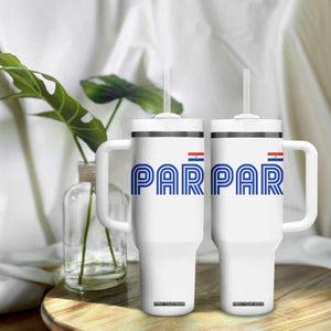Vintage Paraguay Tumbler With Handle Retro Typography Patriotic Paraguayan Pride Flag Graphic TS10 Print Your Wear