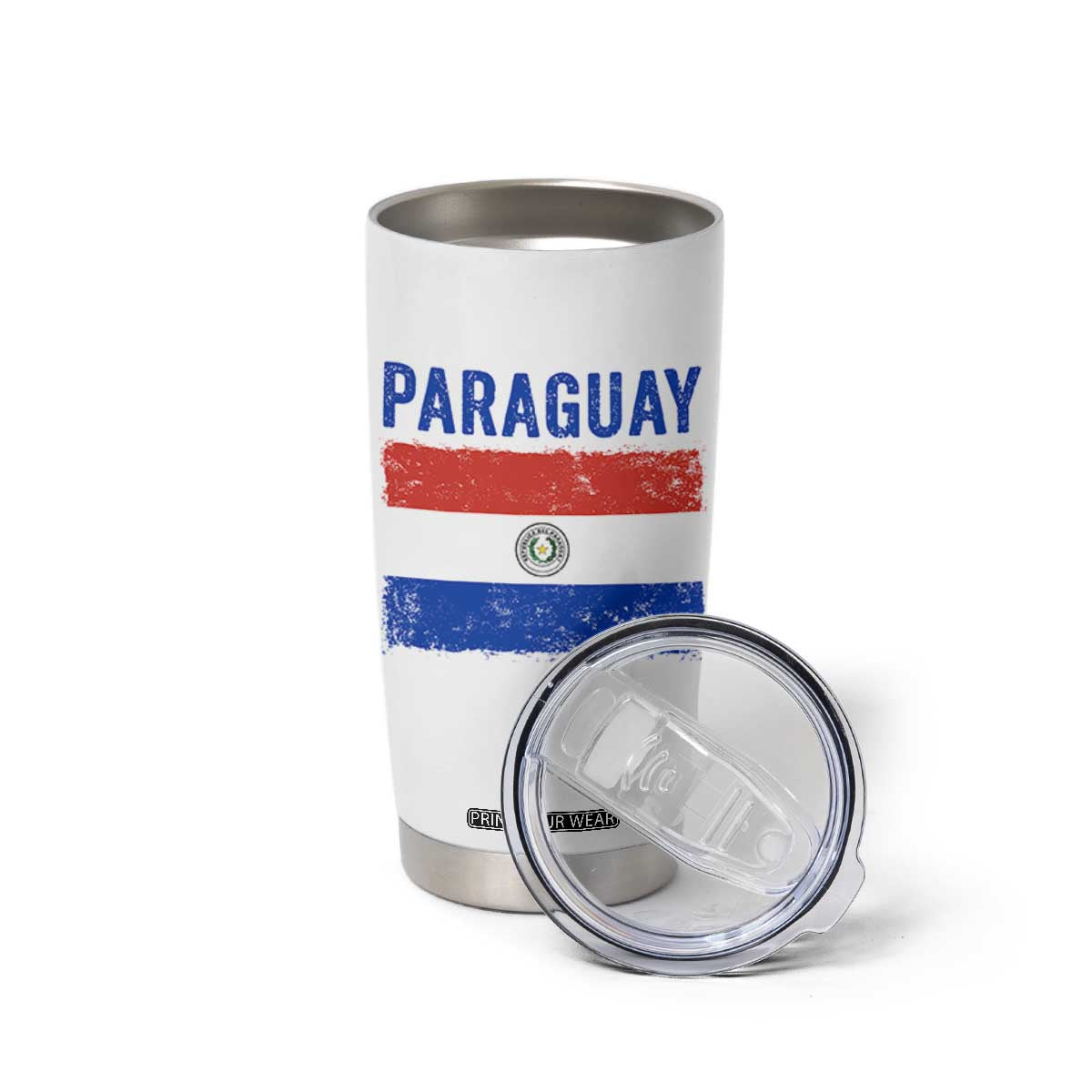 Vintage Paraguay Flag Distressed Paraguayan Pride Patriotic Soccer Fan Graphic Tumbler Cup TS10 Print Your Wear