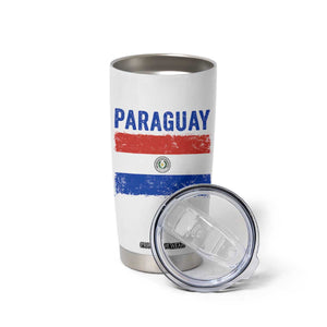 Vintage Paraguay Flag Distressed Paraguayan Pride Patriotic Soccer Fan Graphic Tumbler Cup TS10 Print Your Wear