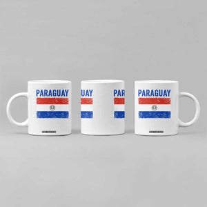 Vintage Paraguay Flag Distressed Paraguayan Pride Patriotic Soccer Fan Graphic Coffee Mug TS10 Print Your Wear