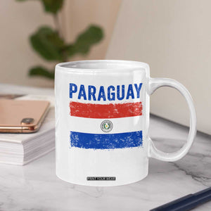 Vintage Paraguay Flag Distressed Paraguayan Pride Patriotic Soccer Fan Graphic Coffee Mug TS10 Print Your Wear