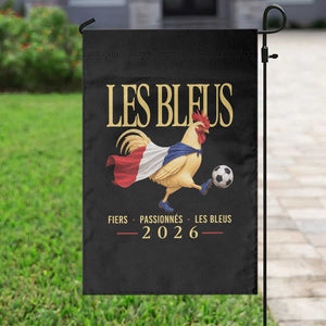 Les Bleus 2026 France Soccer Garden Flag Rooster Wearing French Flag Patriotic Football Fan Graphic TS10 Print Your Wear