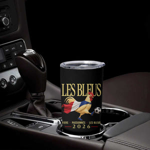 Les Bleus 2026 France Soccer Tumbler Cup Rooster Wearing French Flag Patriotic Football Fan Graphic TS10 Print Your Wear