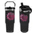 Breast Cancer Flip Straw Tumbler Pink Ribbon Being Strong Quote Support Gift TS10 One Size: 30 oz Black Print Your Wear