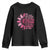 Breast Cancer Youth Sweatshirt Pink Ribbon Being Strong Quote Support Gift - Print Your Wear