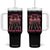 In October We Wear Pink Tumbler With Handle Breast Cancer Awareness Month Cowgirl Pink Ribbon TS10 One Size: 40 oz Black Print Your Wear