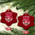 Funny Breast Cancer Survivor Ceramic Ornament Im Kicking Cancers Ass Pink Ribbon Skull TS10 Print Your Wear
