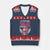 Funny Breast Cancer Survivor V-Neck Knit Sweater Vest Im Kicking Cancers Ass Pink Ribbon Skull TS10 Navy Red Print Your Wear
