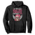 Funny Breast Cancer Survivor Hoodie Im Kicking Cancers Ass Pink Ribbon Skull - Print Your Wear