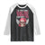 Funny Breast Cancer Survivor Raglan Shirt Im Kicking Cancers Ass Pink Ribbon Skull - Print Your Wear