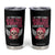 Funny Breast Cancer Survivor Tumbler Cup Im Kicking Cancers Ass Pink Ribbon Skull TS10 Black Print Your Wear
