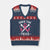 Breast Cancer Awareness Pink Ribbon Golf V-Neck Knit Sweater Vest Funny Save The Tees TS10 Navy Red Print Your Wear