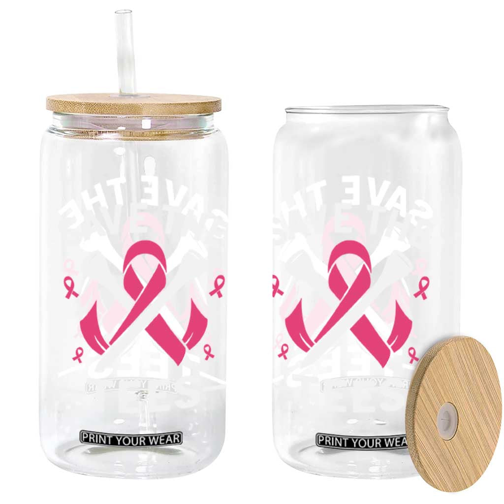 Breast Cancer Awareness Pink Ribbon Golf Glass Can Funny Save The Tees TS10 Print Your Wear