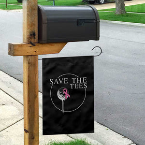 Breast Cancer Awareness Golf Garden Flag Pink Ribbon Save The Tees Fundraiser Team TS10 Print Your Wear