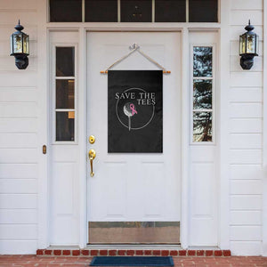 Breast Cancer Awareness Golf Garden Flag Pink Ribbon Save The Tees Fundraiser Team TS10 Print Your Wear