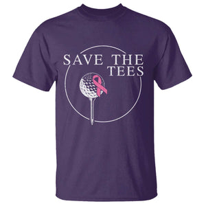 Breast Cancer Awareness Golf T Shirt Pink Ribbon Save The Tees Fundraiser Team TS10 Purple Print Your Wear