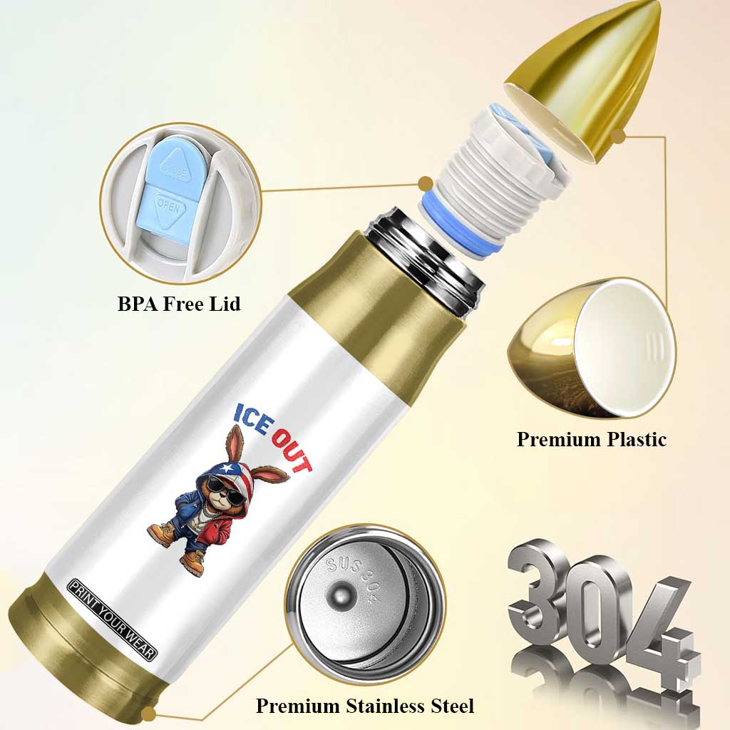 Cool Bunny Ice Out Bullet Tumbler Puerto Rican Flag Hoodie Outfit Vibes Boricua TS10 Print Your Wear
