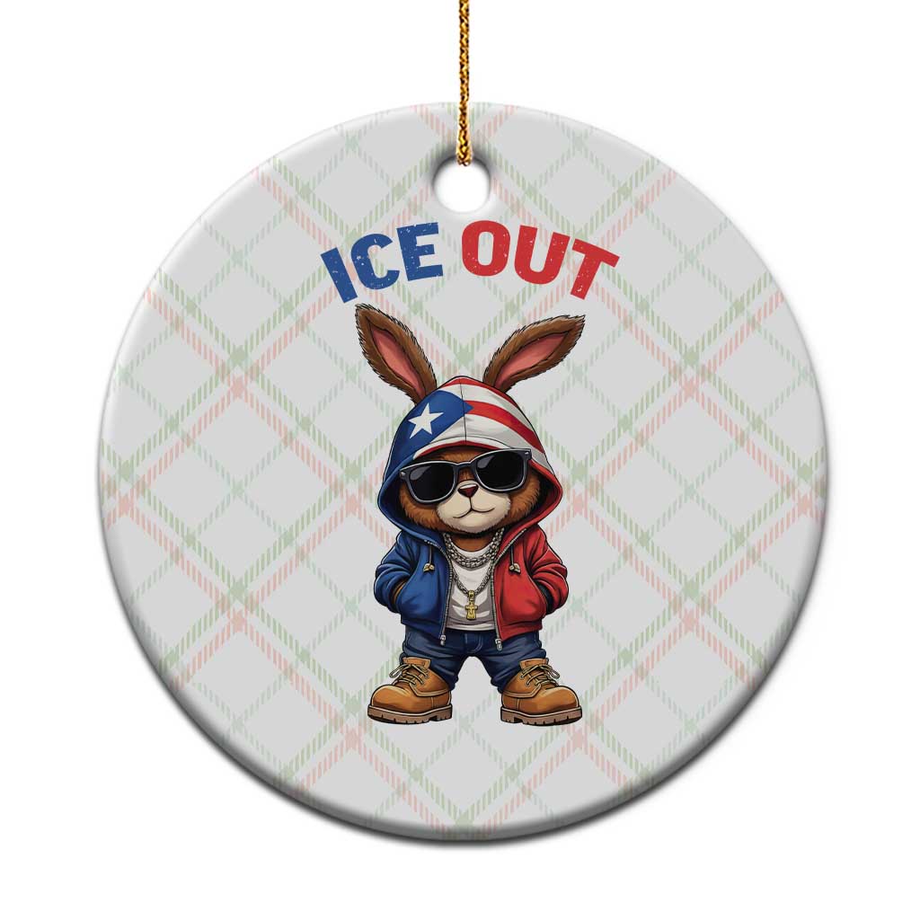 Cool Bunny Ice Out Ceramic Ornament Puerto Rican Flag Hoodie Outfit Vibes Boricua TS10 1pc Christmas Plaid Print Your Wear