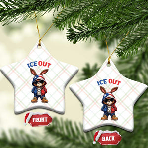 Cool Bunny Ice Out Ceramic Ornament Puerto Rican Flag Hoodie Outfit Vibes Boricua TS10 Print Your Wear