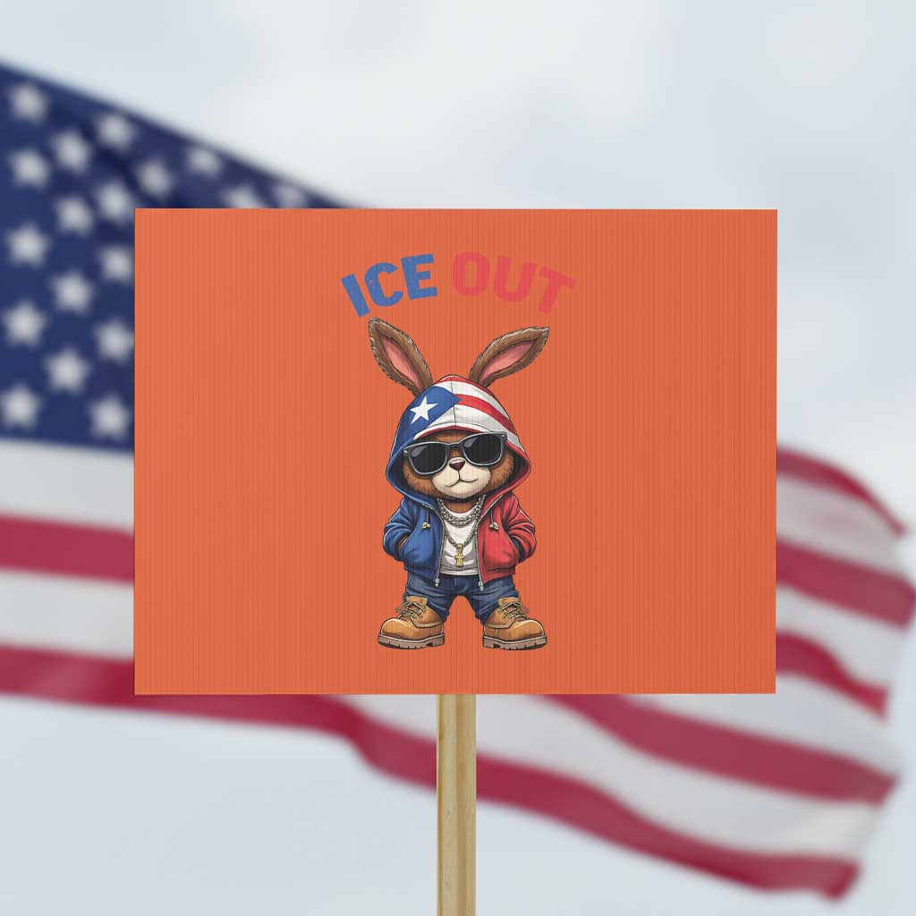 Cool Bunny Ice Out Protest Sign Puerto Rican Flag Hoodie Outfit Vibes Boricua TS10 Horizontal 18