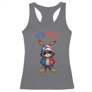 Cool Bunny Ice Out Racerback Tank Top Puerto Rican Flag Hoodie Outfit Vibes Boricua TS10 Charcoal Print Your Wear