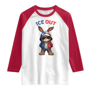 Cool Bunny Ice Out Raglan Shirt Puerto Rican Flag Hoodie Outfit Vibes Boricua TS10 White Red Print Your Wear
